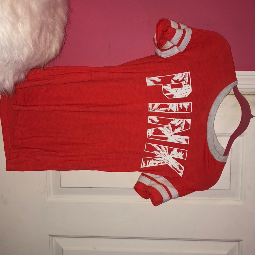 Pink casual tee